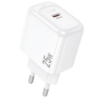 МЗП Hoco CS53A Surplus PD25W (1USB-C) (Цвет White), Атикул 74182 |  купить на VILKI.NET - фото № 1