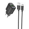 МЗП Hoco C140A Smart QC3.0 (1USB/3A) + Type-C