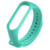 Силіконовий ремінець для Xiaomi Mi Band 3/4 (Цвет Бірюзовий / Ocean Blue), Атикул 25252 |  купить на VILKI.NET - фото № 1