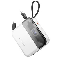 Портативний ЗП Power Bank BOROFONE BJ64 Distinct 22.5W+PD20W with cable 10000 mAh (Цвет White), Атикул 73997 |  купить на VILKI.NET - фото № 1