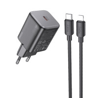МЗП Hoco N40 Mighty 1C PD20W + Type-C to Lightning (Цвет Black), Атикул 69107 |  купить на VILKI.NET - фото № 1