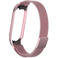 Ремінець Milanese Loop Design для Xiaomi Mi Band 5 / 6 (Цвет Rose Gold), Атикул 37971 |  купить на VILKI.NET - фото № 1