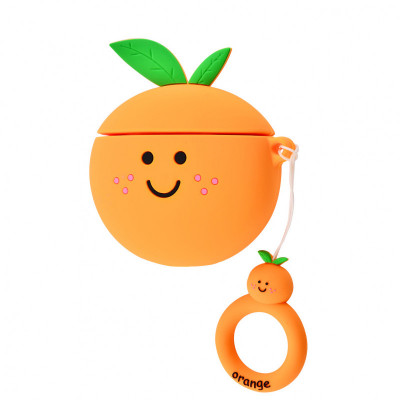 Силіконовий футляр Smile Fruits series для навушників AirPods 1/2 + кільце