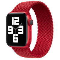 Ремінець Braided Solo Loop (AAA) для Apple Watch 42/44/45/46/49mm 135mm (Цвет Червоний), Атикул 51879 |  купить на VILKI.NET - фото № 1