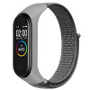 Ремінець Nylon для Xiaomi Mi Band 3/4/5/6/7 (Сірий) Epik - № 1