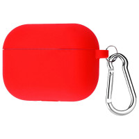 Силіконовий футляр з карабіном для навушників AirPods Pro (Колір Червоний / Red), Атикул 33731 |  купить на VILKI.NET - фото № 1