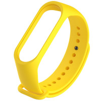 Силіконовий ремінець для Xiaomi Mi Band 3/4 (Цвет Жовтий / Yellow), Атикул 25252 |  купить на VILKI.NET - фото № 1