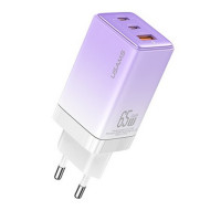 МЗП Usams US-CC180 65W ACC 3 Ports GaN Sandru series (Цвет Gradient Purple), Атикул 70763 |  купить на VILKI.NET - фото № 1