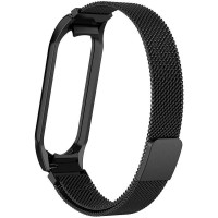 Ремінець Milanese Loop Design для Xiaomi Mi Band 5 / 6 (Цвет Чорний), Атикул 37971 |  купить на VILKI.NET - фото № 1