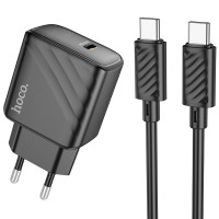 МЗП Hoco CS22A Value PD30W + Type-C to Type-C (Цвет Black), Атикул 68368 |  купить на VILKI.NET - фото № 1