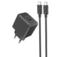 МЗП HOCO CS13A Ocean PD20W (1USB-C) + Type-C to Type-C (Цвет Black), Атикул 75049 |  купить на VILKI.NET - фото № 1