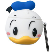 Силіконовий футляр Disney series для навушників AirPods 1/2 + карабін (Цвет Дональд Дак/Бело-блакитний), Атикул 35655 |  купить на VILKI.NET - фото № 1