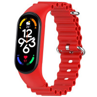 Ремінець Ocean Band для Xiaomi Mi Band 3/4/5/6/7 (Цвет Червоний / Red), Атикул 64769 |  купить на VILKI.NET - фото № 1