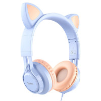 Уцінка Накладні навушники Hoco W36 Cat ear (3.5mm/1.2m) (Цвет М'ята упаковка / Dream Blue), Атикул 57340 |  купить на VILKI.NET - фото № 1