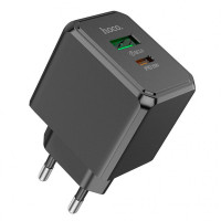 МЗП Hoco CS14A PD20W+QC3.0 (1USB-A/1C) (Цвет Black), Атикул 73282 |  купить на VILKI.NET - фото № 1