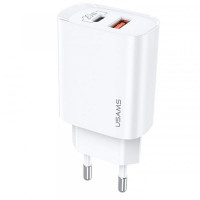МЗП Usams US-CC121 T35 QC3.0 + PD3.0 20W (Цвет Білий), Атикул 49235 |  купить на VILKI.NET - фото № 1