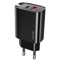 МЗП Usams US-CC121 T35 QC3.0 + PD3.0 20W (Цвет Чорний), Атикул 49235 |  купить на VILKI.NET - фото № 1