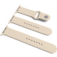 Силіконовий ремінець для Apple Watch Sport Band 42/44/45/46/49mm (S/M & M/L) 3pcs (Цвет Бежевий / Antigue White), Атикул 34825 |  купить на VILKI.NET - фото № 1