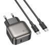МЗП Borofone BAS53A Absolute PD20W (1USB-C) + Type-C to Type-C 73990 - № 1 МЗП Borofone BAS53A Absolute PD20W (1USB-C) + Type-C to Type-C (Black) Borofone - № 1