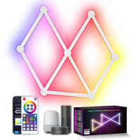 Модульный настінний світильник LED RGB 5V SAL-014B 9pcs Bluetooth USB with app (Цвет White), Атикул 70801 |  купить на VILKI.NET - фото № 1