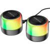 Bluetooth колонка Borofone BP12 Colorful BT wired 2-in-1 computer speaker (Black) Borofone - № 1