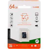 Карта пам'яті T&G microSDXC (UHS-3) 64 GB class 10 (без адаптера) (Цвет Чорний), Атикул 40476 |  купить на VILKI.NET - фото № 1