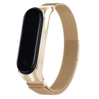 Ремінець Milanese Loop Design для Xiaomi Mi Band 3/4 (Цвет Золотий), Атикул 32590 |  купить на VILKI.NET - фото № 1