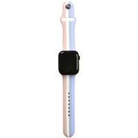 Силіконовий ремінець Rainbow для Apple Watch 38/40/41/42mm (Цвет Рожевий / Бузковий), Атикул 48581 |  купить на VILKI.NET - фото № 1