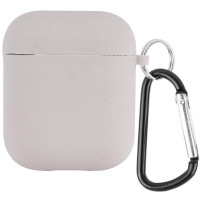 Уцінка Силіконовий футляр з мікрофіброю для навушників Airpods 1/2 (Цвет Відкрита упаковка / Сірий / Stone), Атикул 41299 |  купить на VILKI.NET - фото № 1