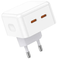 МЗП Borofone BA76A Source PD35W (2Type-C) (Цвет White), Атикул 64408 |  купить на VILKI.NET - фото № 1