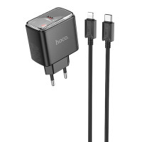 МЗП Hoco CS41A Smart PD35W (1C) + Type-C to Lightning (Цвет Black), Атикул 71118 |  купить на VILKI.NET - фото № 1