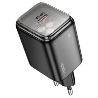 МЗП Hoco N54 Monsoon PD45W (1USB-C) (Цвет Black), Атикул 73861 |  купить на VILKI.NET - фото № 1