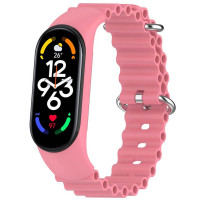 Ремінець Ocean Band для Xiaomi Mi Band 3/4/5/6/7 (Цвет Рожевий / Pink), Атикул 64769 |  купить на VILKI.NET - фото № 1
