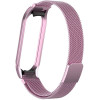 Ремінець Milanese Loop Design для Xiaomi Mi Band 3/4 (Rose Pink) Epik - № 1