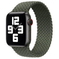 Ремінець Braided Solo Loop (AAA) для Apple Watch 38/40/41/42mm 155mm (Цвет Зелений), Атикул 52449 |  купить на VILKI.NET - фото № 1