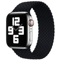 Ремінець Braided Solo Loop (AAA) для Apple Watch 38/40/41/42mm 155mm (Цвет Чорний), Атикул 52449 |  купить на VILKI.NET - фото № 1
