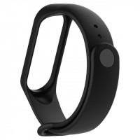 Силіконовий ремінець для Xiaomi Mi Band 3/4 (Цвет Чорний), Атикул 25252 |  купить на VILKI.NET - фото № 1