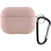 Силіконовий футляр з мікрофіброю для навушників Airpods Pro (Колір Рожевий / Pink Sand), Атикул 39443 |  купить на VILKI.NET - фото № 1