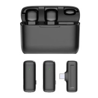 Мікрофон петличний для телефону J13 Bluetooth 3in1 USB-C (Цвет Black), Атикул 68982 |  купить на VILKI.NET - фото № 1