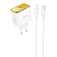 МЗП Hoco CS41A Smart PD35W (1C) + Type-C to Lightning (Цвет White), Атикул 71118 |  купить на VILKI.NET - фото № 1