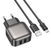 МЗП Borofone BAS51A Absolute (2USB-A) + MicroUSB 73972 - № 1 МЗП Borofone BAS51A Absolute (2USB-A) + MicroUSB (Black) Borofone - № 1
