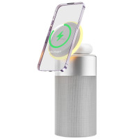 Уцінка БЗП WIWU Wi-W022 3 in 1 Wireless Charger+Bluetooth Speaker (Цвет Відкрита упаковка / White), Атикул 71639 |  купить на VILKI.NET - фото № 1