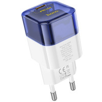 МЗП Hoco C125A Transparent 1C PD20W (Цвет Transparent blue), Атикул 69120 |  купить на VILKI.NET - фото № 1