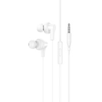 Стерео Навушники Hoco M114 Jia universal (3.5mm/1.2m) (Цвет White), Атикул 71128 |  купить на VILKI.NET - фото № 1