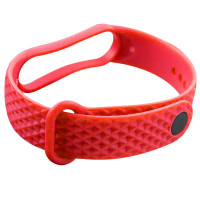 Ремінець Rhomb для Xiaomi Mi Band 5 / 6 (Цвет Червоний), Атикул 39435 |  купить на VILKI.NET - фото № 1