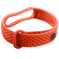 Ремінець Rhomb для Xiaomi Mi Band 5 / 6 (Цвет Помаранчевий), Атикул 39435 |  купить на VILKI.NET - фото № 1