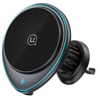 Автотримач з БЗП Usams US-CD222 JC Series 5W/7.5W/10W/15W (Цвет Grey), Атикул 70774 |  купить на VILKI.NET - фото № 1