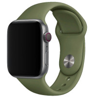 Силіконовий ремінець для Apple Watch Sport Band 38/40/41/42mm (S/M & M/L) 3pcs (Цвет Зелений / Olive), Атикул 32192 |  купить на VILKI.NET - фото № 1