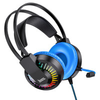 Уцінка Накладні навушники Hoco W105 Joyful (USB+3.5mm/1.2m) (Цвет Відкрита упаковка / Синій), Атикул 64460 |  купить на VILKI.NET - фото № 1