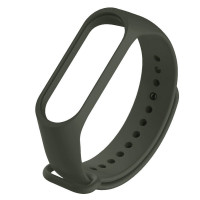 Силіконовий ремінець для Xiaomi Mi Band 3/4 (Цвет Зелений / Olive), Атикул 25252 |  купить на VILKI.NET - фото № 1